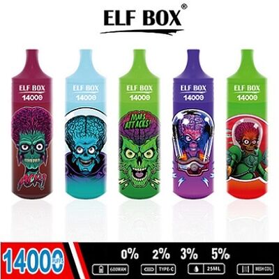 Reliable Supplier EU Popular Elf Box RGB 14000 Puffs Disposable Vape with RGB-Light Lanyard