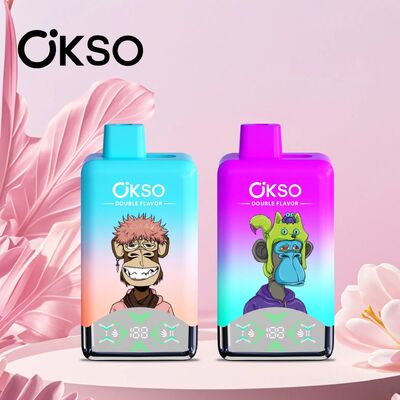 EU warehouse Electronic Cigarette Wholesale OKSO 60000 60k Puffs Double Flavors Mesh Coil Disposable Vape  Wholesale I Vape