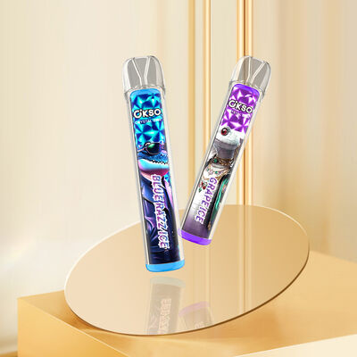 OKSO Crystal Bar 800puffs Disposable Vape with Mesh Coil and 2ML E-liquid for Smooth Flavor