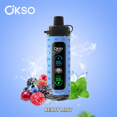 OKSO Hookah shisha 40000 Puffs Mesh Coil  40K Disposable Vape LED Display E-cigarette puff