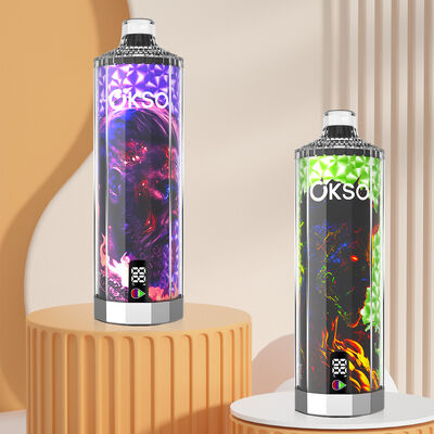 OKSO Mega 50000 Puffs Disposable Vape with Adjustable Airflow and Triple Mesh Coil for Shisha Hookah Experience