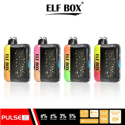 Elf Box Pulse X 25000 Puffs Disposable Vape with 3D Curved Screen and AI Power Adjustment