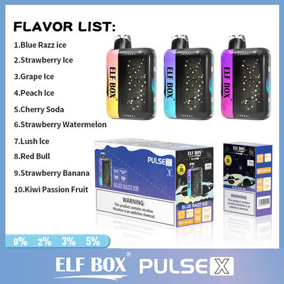 Elf Box Pulse X 25000 Puffs Disposable Vape with 3D Curved Screen and AI Power Adjustment