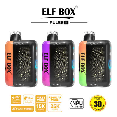 Elf Box Pulse X 25000 Puffs Disposable Vape with 3D Curved Screen and AI Power Adjustment
