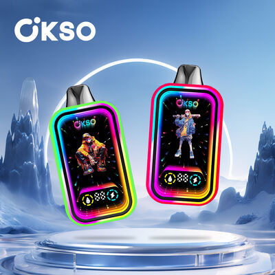 OKSO Magic Mirror 50000 Puffs Disposable Vape with Dual Mesh Coil and RGB LED Display
