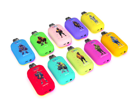 OKSO Magic Mirror 50000 Puffs Disposable Vape with Dual Mesh Coil and RGB LED Display