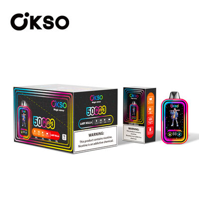 OKSO Magic Mirror 50000 Puffs Disposable Vape with Dual Mesh Coil and RGB LED Display