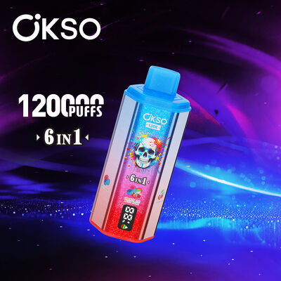 OKSO 6in1 120000 Puffs Disposable Vape with 6 Flavors and 850mAh Battery E-Cigarette