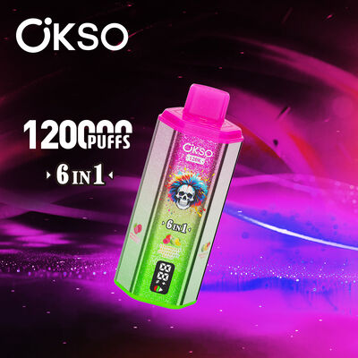 OKSO 6in1 120000 Puffs Disposable Vape with 6 Flavors and 850mAh Battery E-Cigarette