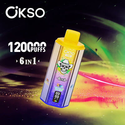 OKSO 6in1 120000 Puffs Disposable Vape with 6 Flavors and 850mAh Battery E-Cigarette