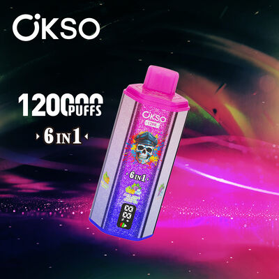OKSO 6in1 120000 Puffs Disposable Vape with 6 Flavors and 850mAh Battery E-Cigarette