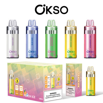 OKSO Switch Kit 50K Disposable Vape with Dual Mesh Coil and Rechargeable Power Bank for 50,000 Puffs