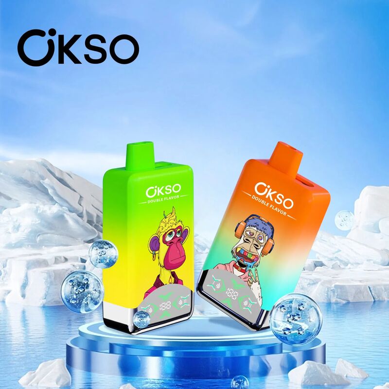 EU warehouse Electronic Cigarette Wholesale OKSO 60000 60k Puffs Double Flavors Mesh Coil Disposable Vape  Wholesale I Vape